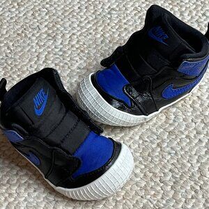 Nike Air Jordan 1 Crib Bootie Baby Shoes 3C Black Varsity Royal Blue AT3745-007